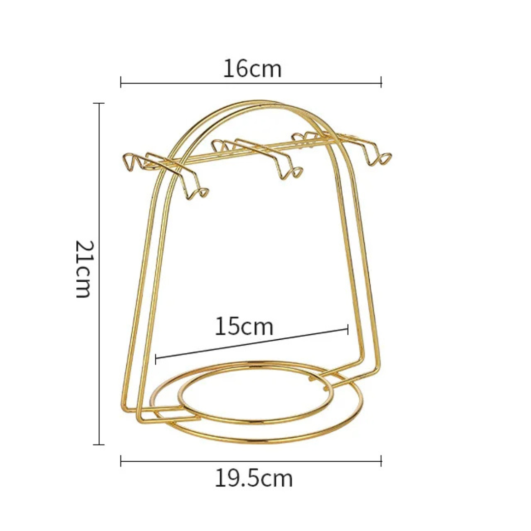 Suporte para Xícaras de Café e Pratos Aço