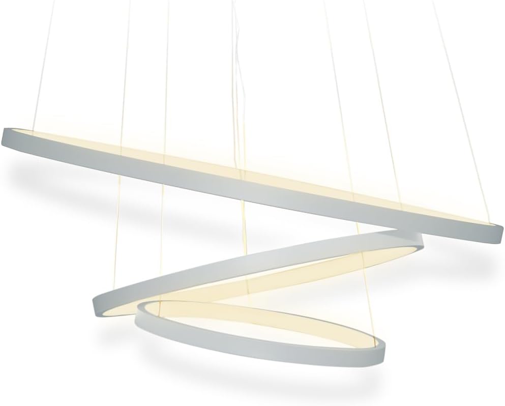 Lustre Triarc Pendente Led Moderno 3 Arcos (Dourado)