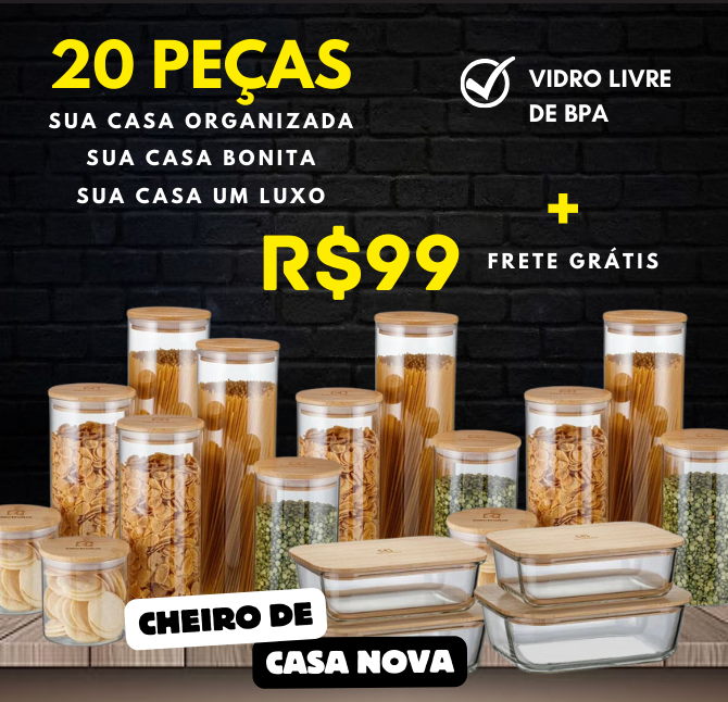 Apenas Hoje Potes Herméticos-(INVERNO 2024) - [FRETE GRÁTIS + 69% OFF] - Mega Queima de Estoque | HOJE PROMO ANIVERSÁRIO