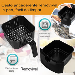 Air Fryer Fritadeira Elétrica Sem Óleo 5.2 litros