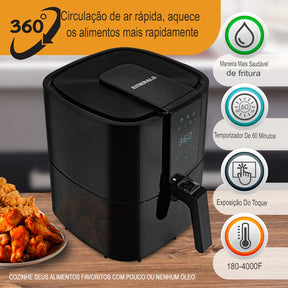 Air Fryer Fritadeira Elétrica Sem Óleo 5.2 litros