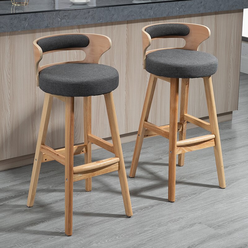 Banqueta Wood Madeira Maciça (Compre 1 Leve 2)