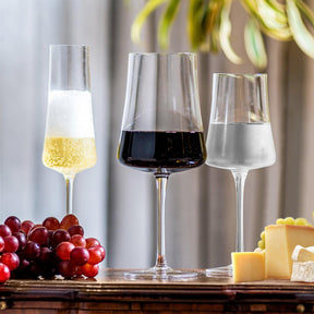 Kit Promocional Premium: Linha Taças em Cristal Sommelier para Vinho Tinto, Branco e Espumante