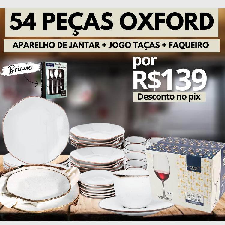 Aparelho de Jantar em Porcelana Conjunto de Luxo ® (72% OFF+FRETE GRÁTIS SOMENTE HOJE)