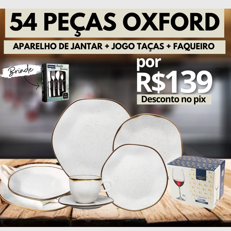 Aparelho de Jantar em Porcelana Conjunto de Luxo ® (72% OFF+FRETE GRÁTIS SOMENTE HOJE)