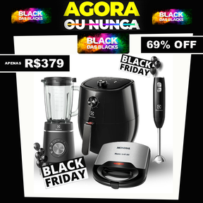 SUPER PROMOÇÃO - Kit Completo [Cozinha Black™] 04 PEÇAS + [FRETE GRÁTIS + 69% OFF] SÓ HOJE PREÇO DE ANIVERSÁRIO!