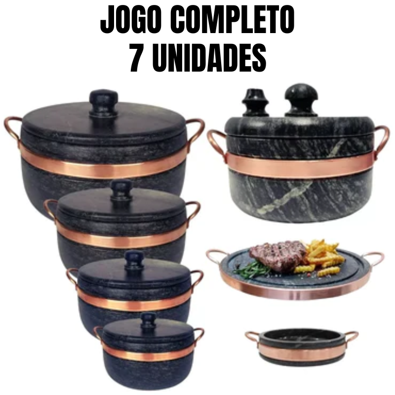 Jogo de Pedra Sabão  Completo [SOMENTE HOJE, PROMOÇÃO]