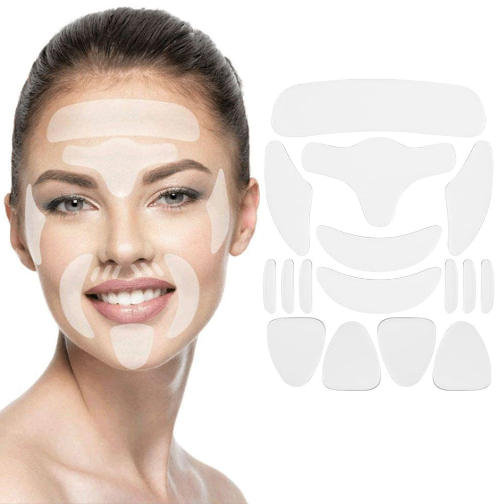 ADESIVOS FACIAIS ANTIRRUGAS REUTILIZÁVEIS - 50% OFF