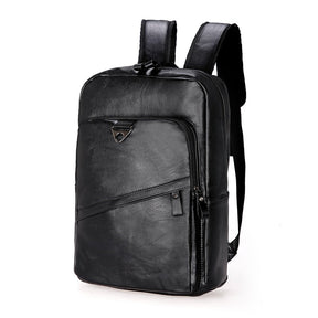 All Star Backpack - Mochila de Couro Espaçosa para Notebook