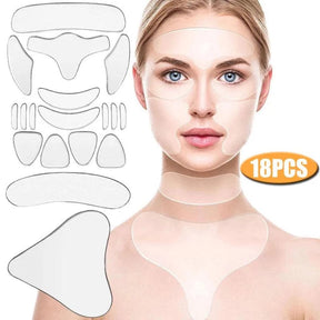 ADESIVOS FACIAIS ANTIRRUGAS REUTILIZÁVEIS - 50% OFF